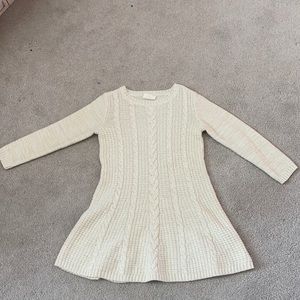Off White Cable knit girls flare sweater